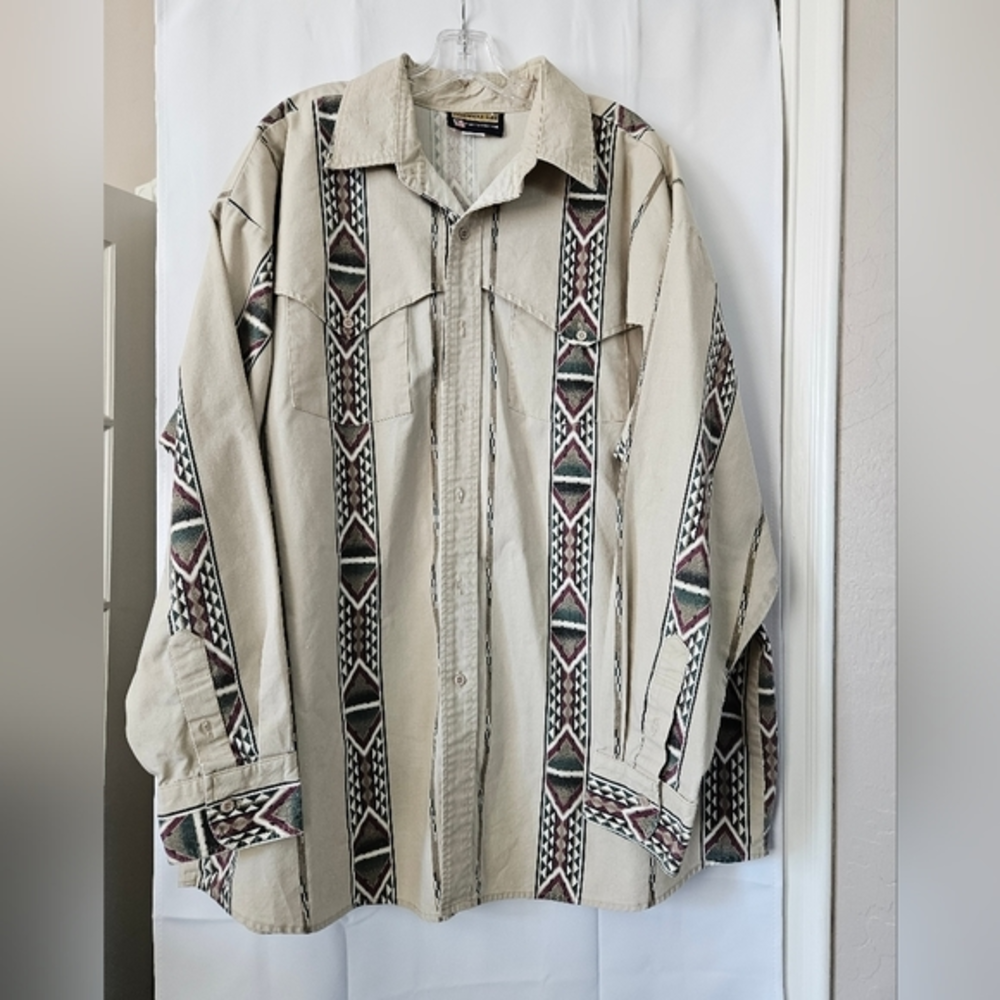 Panhandle Slim button down‎ southwestern Mens shirt Size XXL Vintage